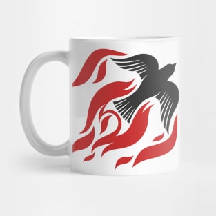 The dove and the flame of fire are symbols of God's Holy Spirit, peace and humility Mug